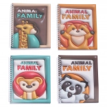 Notes se spirálou nelinkovaný 14,5 × 21 cm, 60 stran – Zvířátka