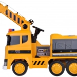 Elektrické autíčko jeřáb s pohyblivým hákem, světly a zvuky, 12V, dálkové ovládání
