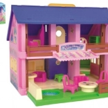 Plastový domeček pro panenky 37 cm play house s příslušenstvím