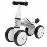 Dětské odrážedlo BABY MIX Baby Bike – fotbalová edice, černo‑bílá