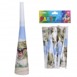 párty trumpetky dino 20 cm, 6 ks