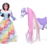 Panenka princezna s koněm a doplňky 29 cm