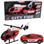 Vrtulník s Hasičským Vozem