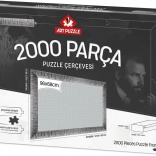 Rám na puzzle 96x68 cm stříbrný