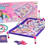 Zručnostní hra házení sáčky a kroužky 2v1 – jednorožci