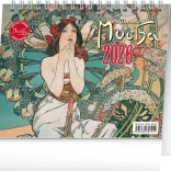Stolní kalendář Alfons Mucha 2026