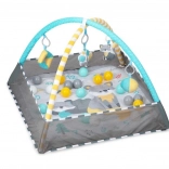 Vzdělávací hrací deka MoMi Lammis 4v1 s míčky