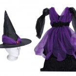 Karnevalový kostým čarodějnice fialová