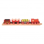 Nákladní vlak Bigjigs Rail červený