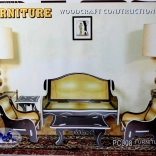 Dřevěné 3D Puzzle Obývací Pokoj Barevný