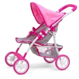 Dětský kočárek pro panenky Milly Mally Natalie Prestige Pink