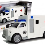 Ambulance 1:20 s frikčním pohonem, světly a zvuky
