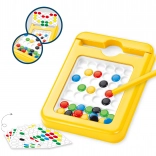 Tabulka s barevnými magnetkami