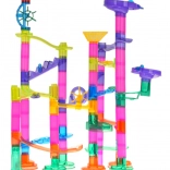 Stavebnice kuličková dráha 105 dílů se svítícími kuličkami