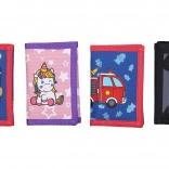 Peněženka se suchým zipem 12,5 × 25 cm – mix motivů