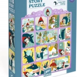 Puzzle s příběhem Červená karkulka 35 dílků