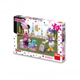 Puzzle Minnie a Daisy v Paříži 24 dílků