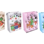 Dárková taška vánoční M 26 × 32 × 10 cm