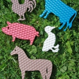 Vodolepky do vany – pěnová domácí zvířátka (mix barev)