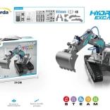 Hydraulický bagr k sestavení pro děti 8+ s pohonem vodou, 130 dílů