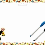 Oboustranná tabulka A4 s popisovači - Krtek