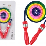 duhové švihadlo s červenými rukojeťmi pro koordinaci pohybu