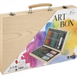 Dřevěný výtvarný kufřík pro umělce
