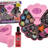 Růžová kosmetická sada ve tvaru mušle