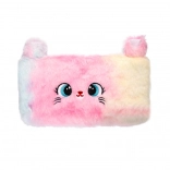 Chlupaté pouzdro ve tvaru zvířátka - duhové