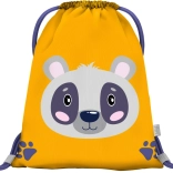 Baagl předškolní sáček s pandou, žlutý