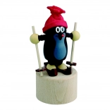 Detoa mačkací figurka Krtek na lyžích