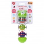 Chrastítko Housenka pro Děti 22 cm