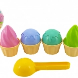Sada formiček na zmrzlinu do písku