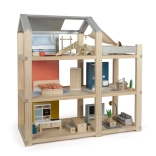 domeček pro panenky s nábytkem a střechou