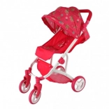 Sportovní kočárek pro panenky s látkovou stříškou