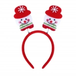 Vánoční čelenka se sněhuláky