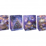 dárková taška vánoční M 26 × 32 × 10 cm