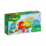 lego duplo vlak s čísly – učení počítání