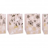 Dárková taška vánoční L 30 × 40 × 12 cm