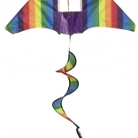 Barevný drak s rotující duhou