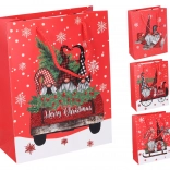 Dárková taška M vánoční 26 × 32 × 10,5 cm