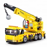 Sluban Town autojeřáb s demoliční koulí stavebnice