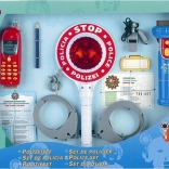 Policajní sada 10 prvků s osvětleným lízátkem