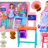 Lékařský set s panenkou, zvířátky a příslušenstvím