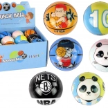 Barevný míček s ilustrací z pandou pro děti 7 cm