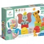 Měkké kostky Soft Clemmy s knížkou DISNEY Simba a Dumbo