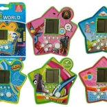 Kapesní elektronická hra tetris – hvězda, zelená