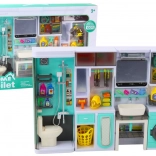 Dětský koupelnový set 4v1 – sprcha, toaleta, pračka a doplňky