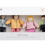 viga sada dřevěných panenek – rodina 4 ks