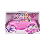 ZURU Sparkle Girlz růžový kabriolet s panenkou 26,5 cm